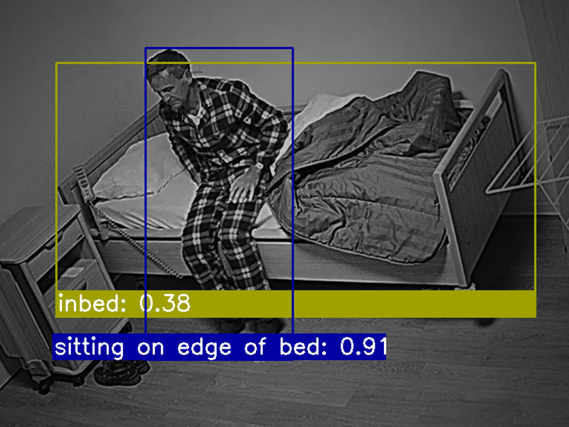 Kepler Night Nurse, inbed, sitting on the edge of the bed